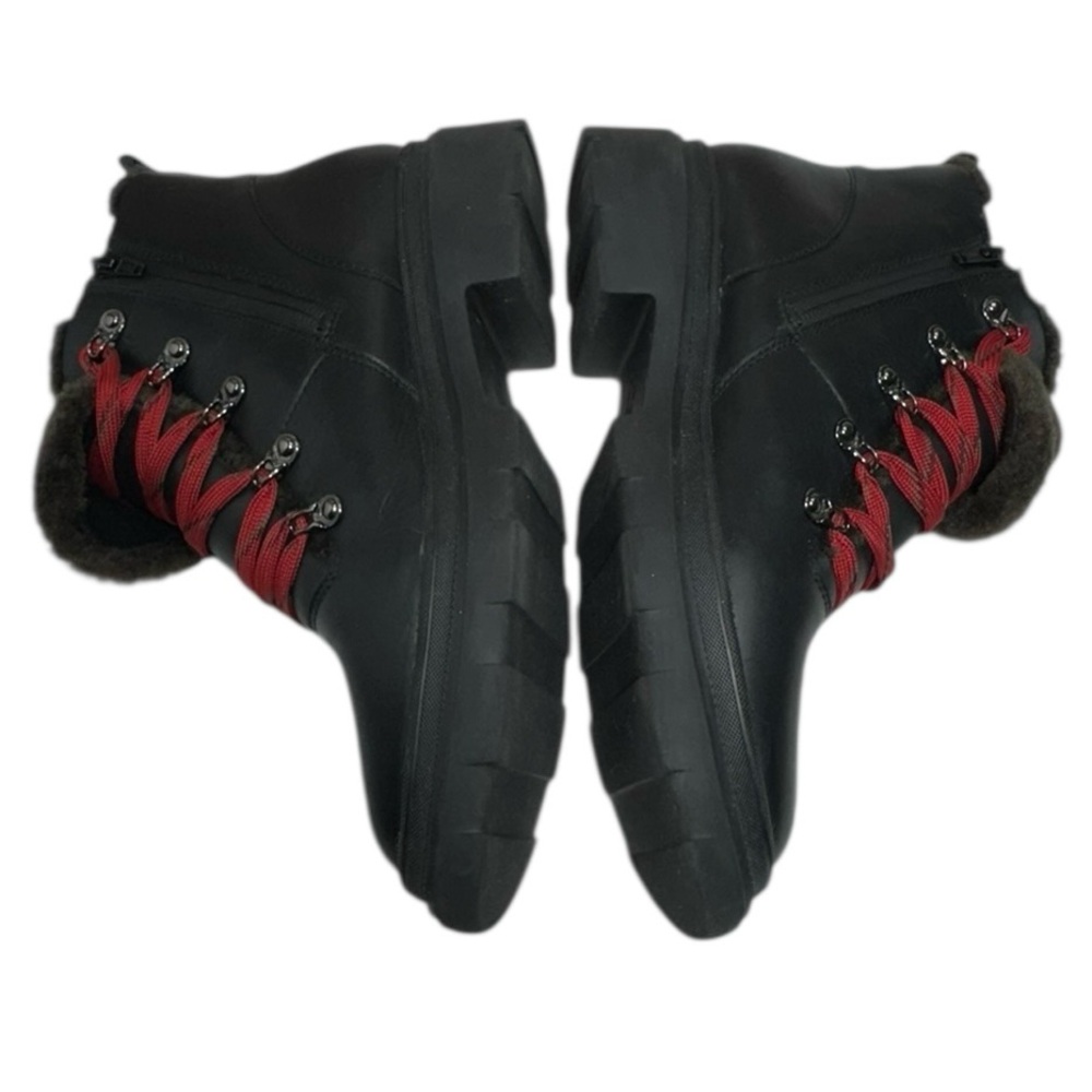 Naturalizer Women’s Julian Leather Lace Up Lug Sole Booties Size 9